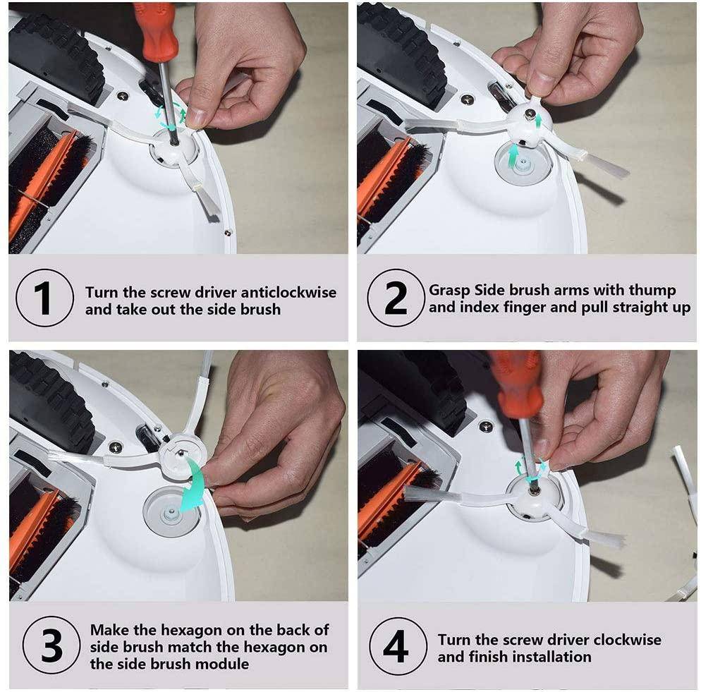 Staubsauger-Ersatzteile für Xiaomi Mi Roborock S4/S5/S6 E2/E3/E4 24 Teile