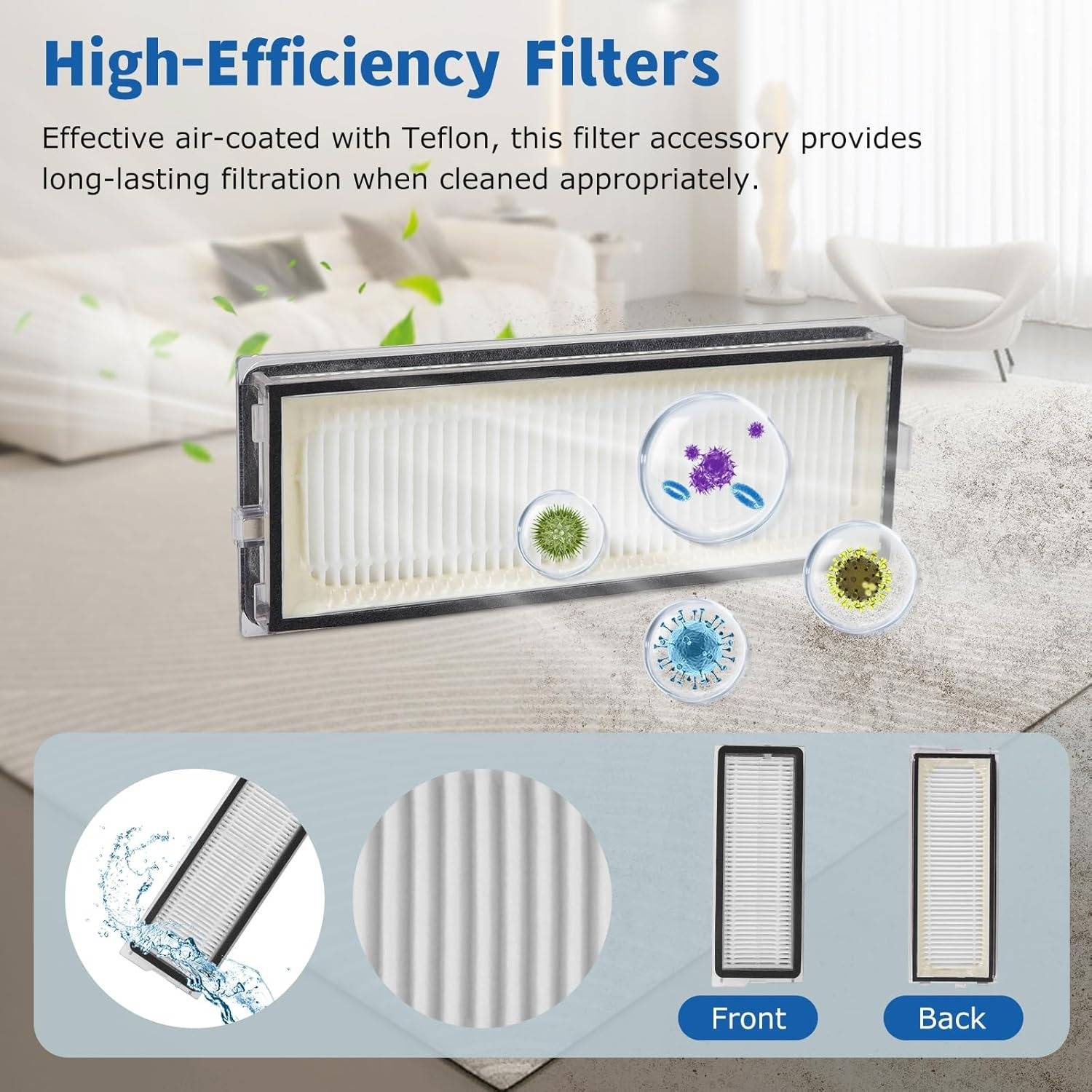 Roborock Qrevo Serie Staubsauger Roboter Ersatzteil-Set - QV35A/QV35S, QR598/QR798 Kompatibel