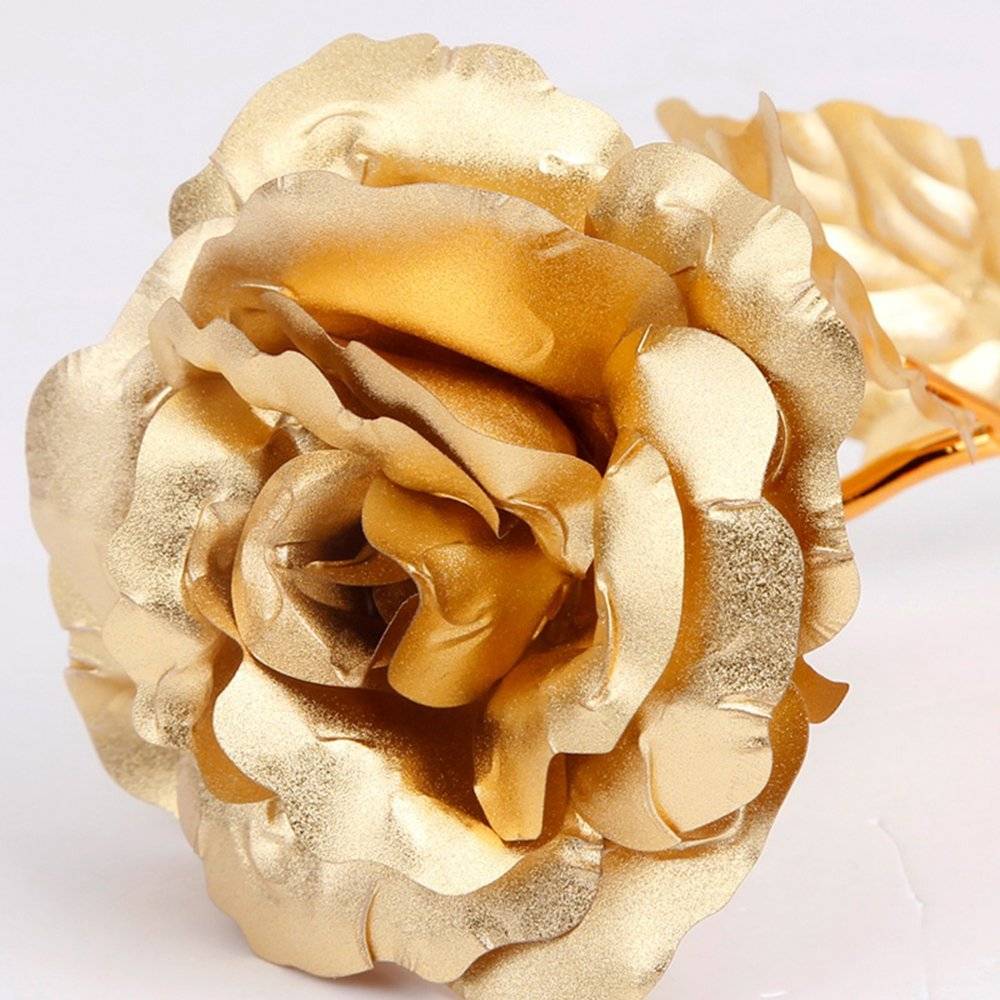 Goldrose - vergoldete ewige Rose in Geschenkbox