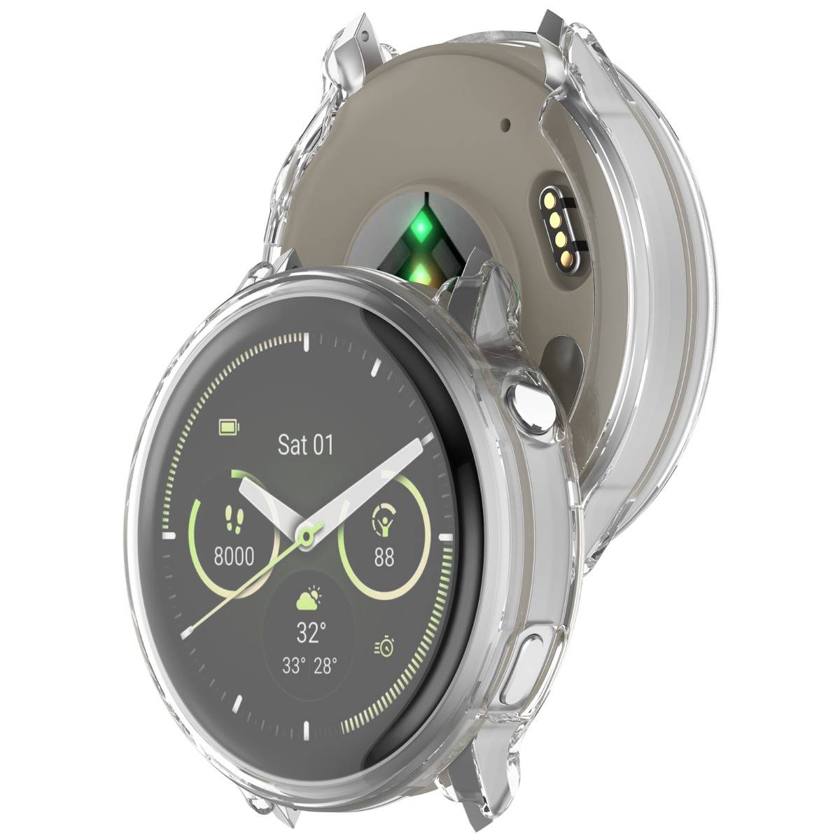 Vollständige TPU-Schutzhülle kompatibel mit Garmin Venu 4 (41/45mm) Transparent 41 mm