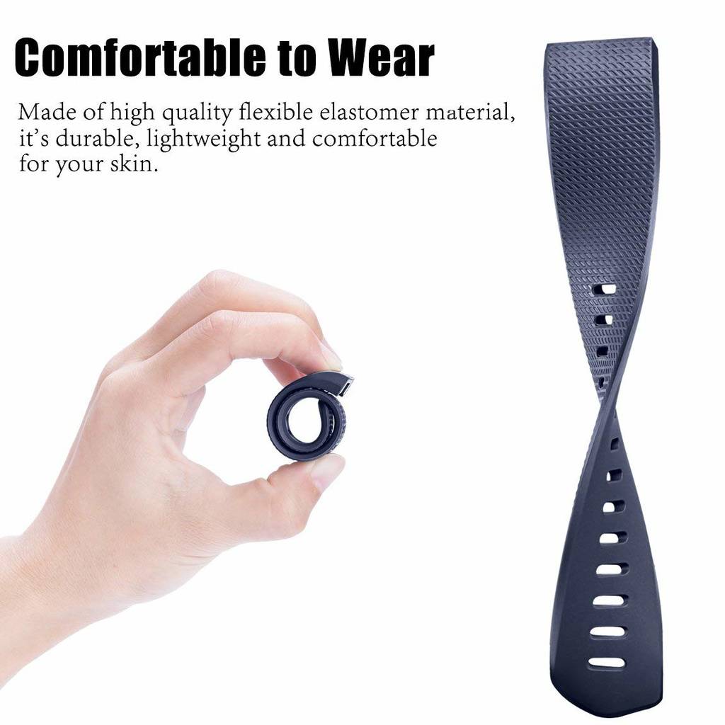 Fitbit Charge 2 Armband 3er-Pack (S) Black/Gray/White