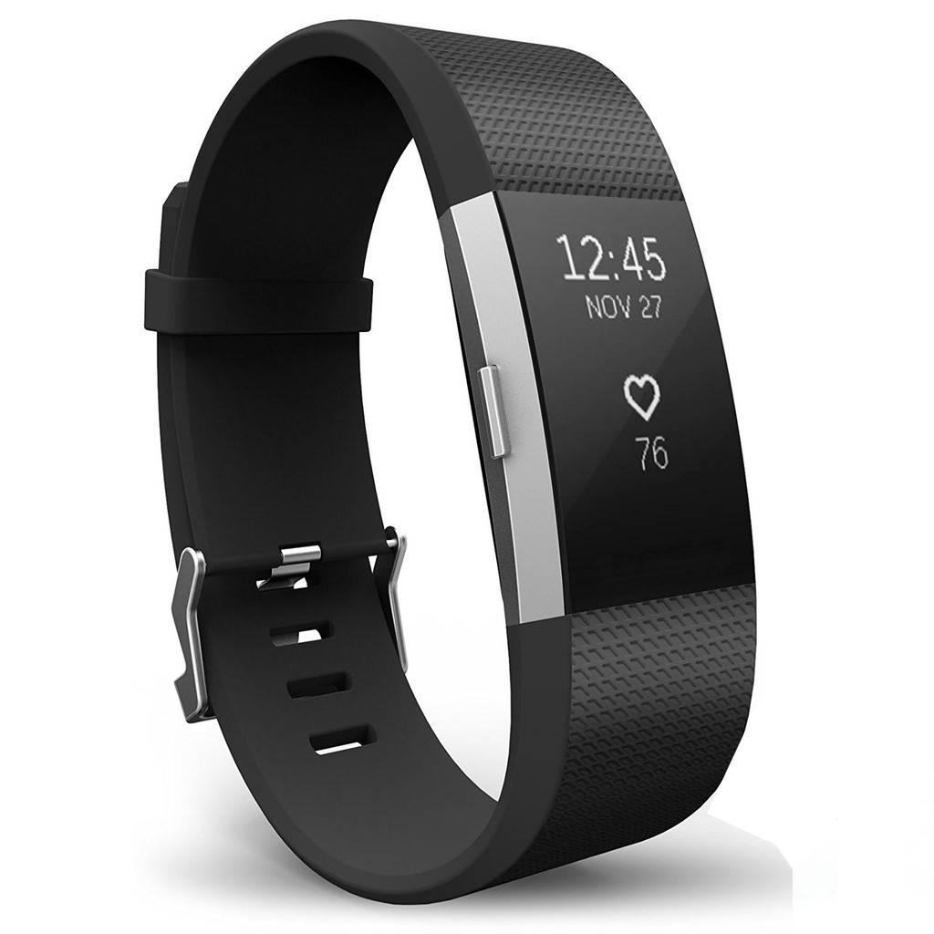 Armband kompatibel mit Fitbit Charge 2 Weiches Silikon Sport Ersatzarmband (S) S