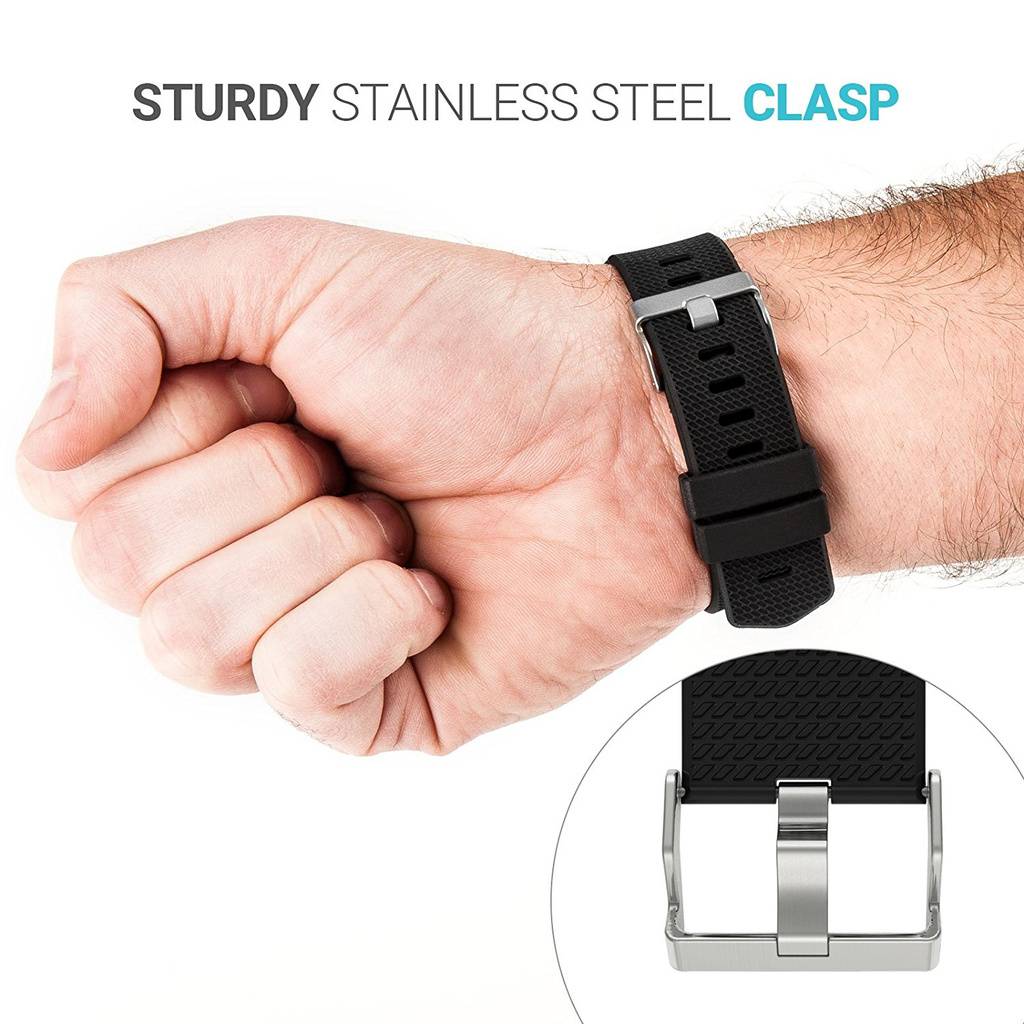 Armband kompatibel mit Fitbit Charge 2 Weiches Silikon Sport Ersatzarmband (S) S
