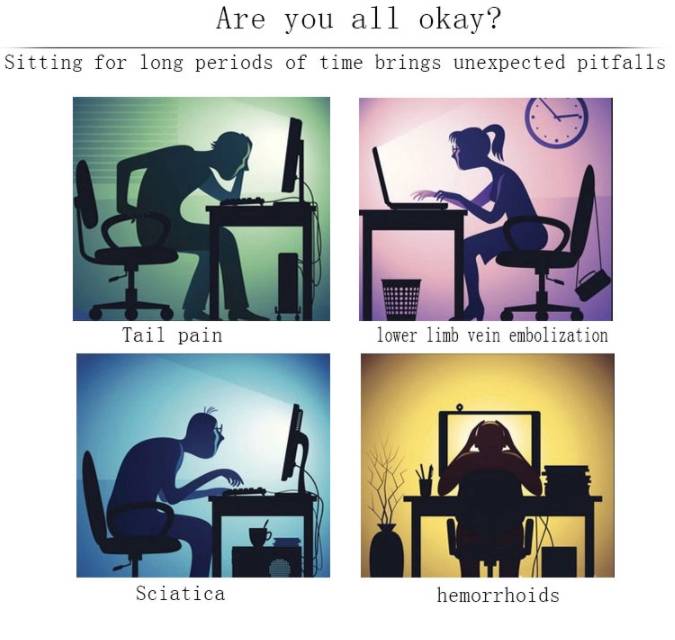 Sitzring für Frauen Memory Foam Grau