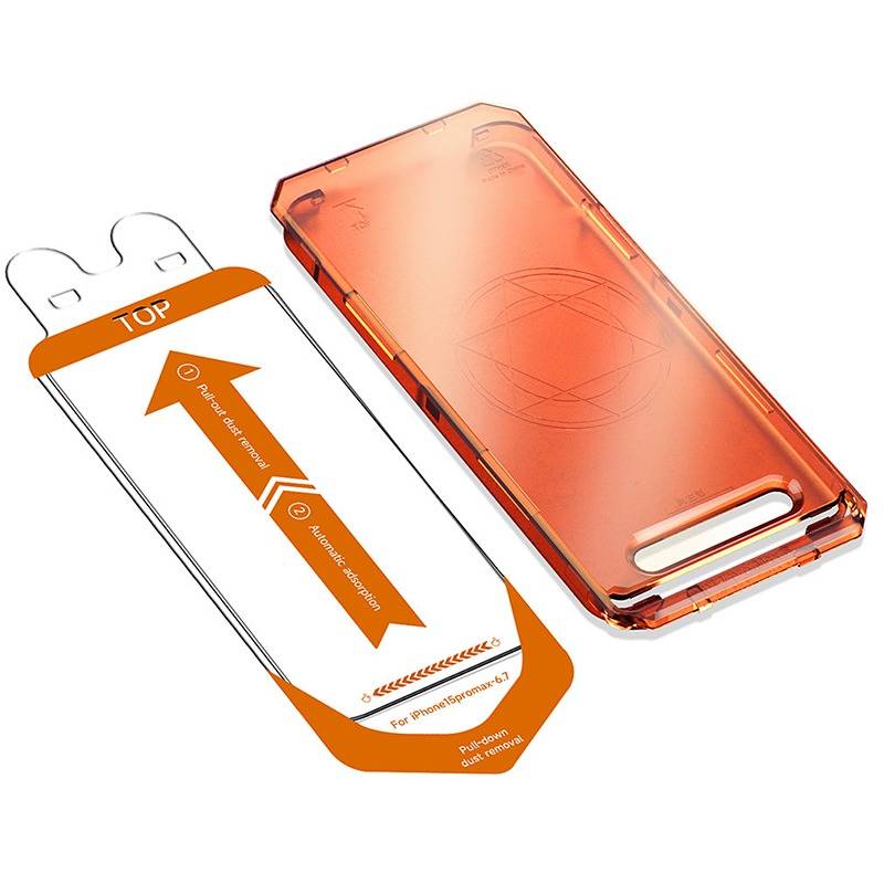 3rd Gen HD Schutzfolie aus gehärtetem Glas mit staubfreiem Applikator, wiederverwendbar, kompatibel mit iPhone 16 Pro/17