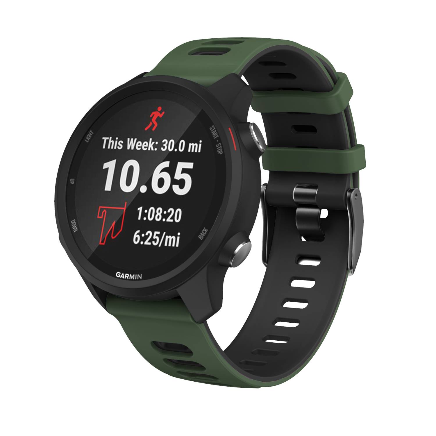 Armband Garmin Forerunner 245 Silikon Grün Green 20 mm