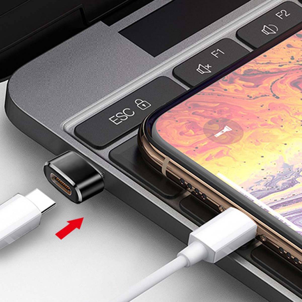 USB-C Buchse auf USB-A Stecker Adapter (4er-Pack) - Unterstützt PD Schnellladung