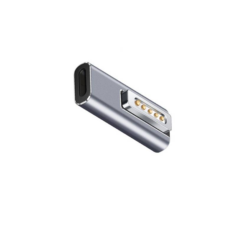 USB-C Buchse auf MagSafe 2 T-Tip Adapter - Aluminiumlegierung Konverter für MacBook Aufladung