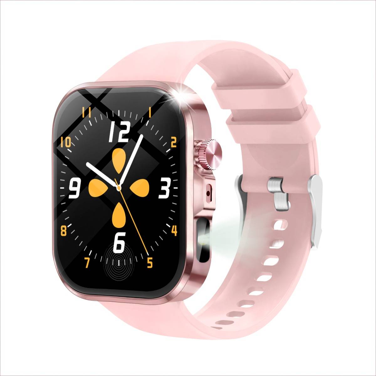 Multifunktionale Smartwatch mit Bluetooth-Anruffunktion und Gesundheitsüberwachung Pink