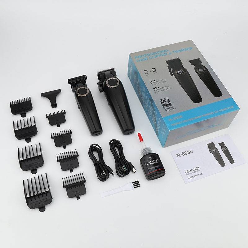 Professionelles kabelloses Haarschneide- und Trimmer-Set für Zuhause und Salon