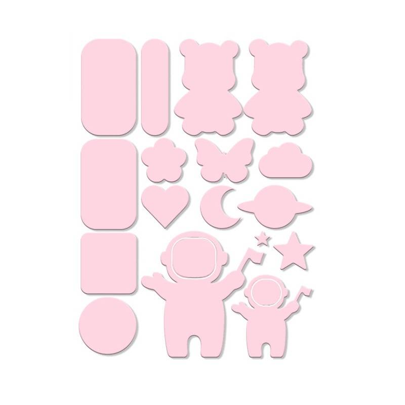 Selbstklebende Reparaturflicken für Daunenjacken – Polyestergarn, waschbar, verschiedene Farben Pink