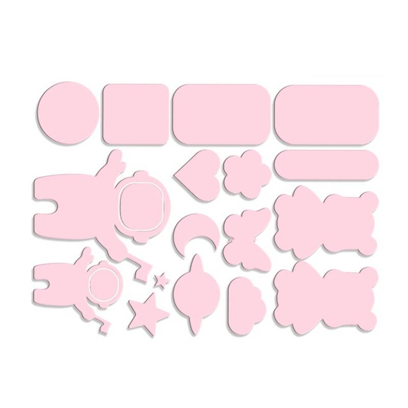 Selbstklebende Reparaturflicken für Daunenjacken – Polyestergarn, waschbar, verschiedene Farben Pink