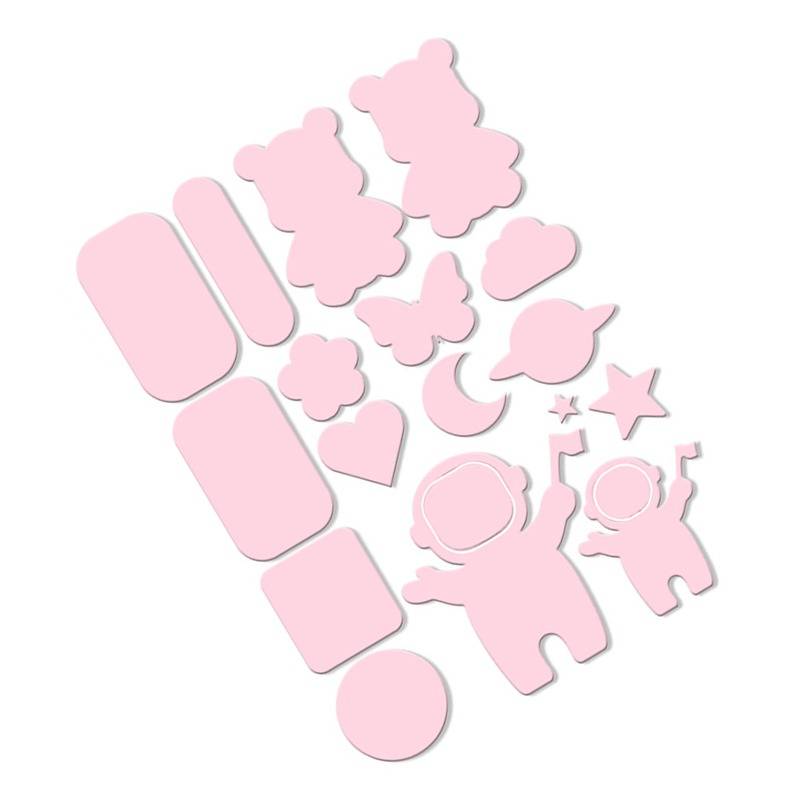 Selbstklebende Reparaturflicken für Daunenjacken – Polyestergarn, waschbar, verschiedene Farben Pink