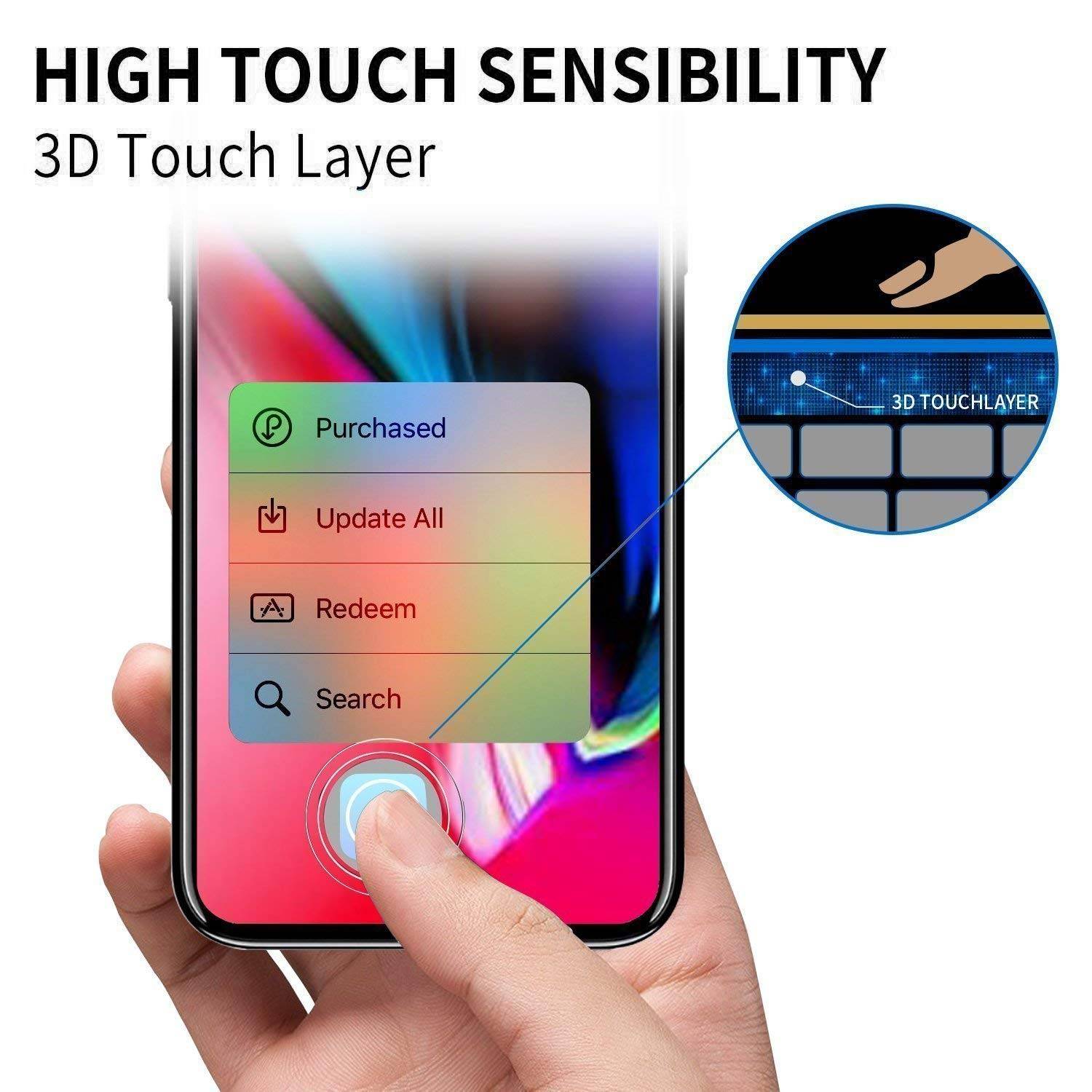 Displayschutz iPhone 11 gehärtetes Glas