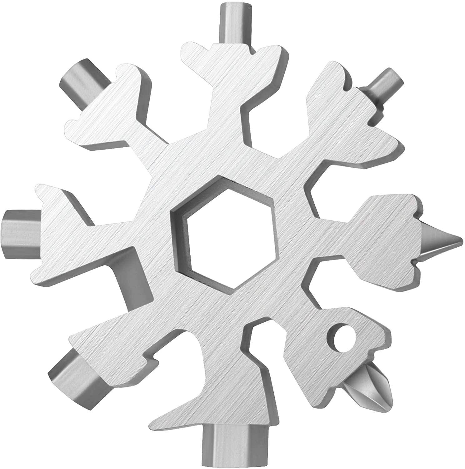 Multifunktionswerkzeug 18-in-1 "Schneekristall" Schwarz Silver