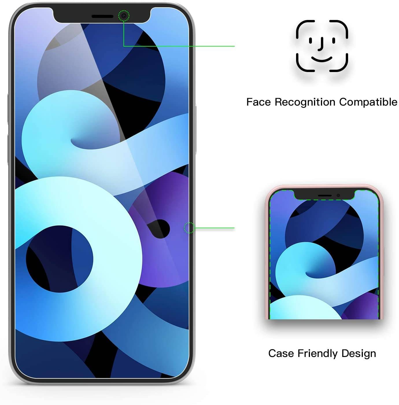 Displayschutzfolie für iPhone 12 / iPhone 12 Pro gehärtetes Glas