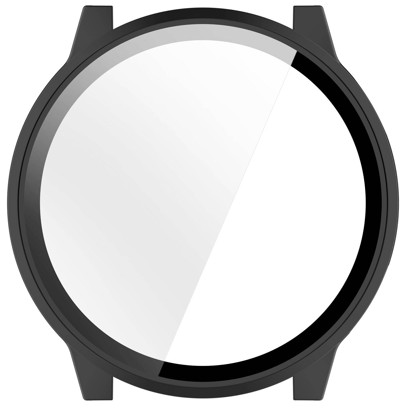 Schutzhülle kompatibel mit Garmin Venu 4 (45mm) PC+Tempered Film Integrierte Hülle - Schwarz