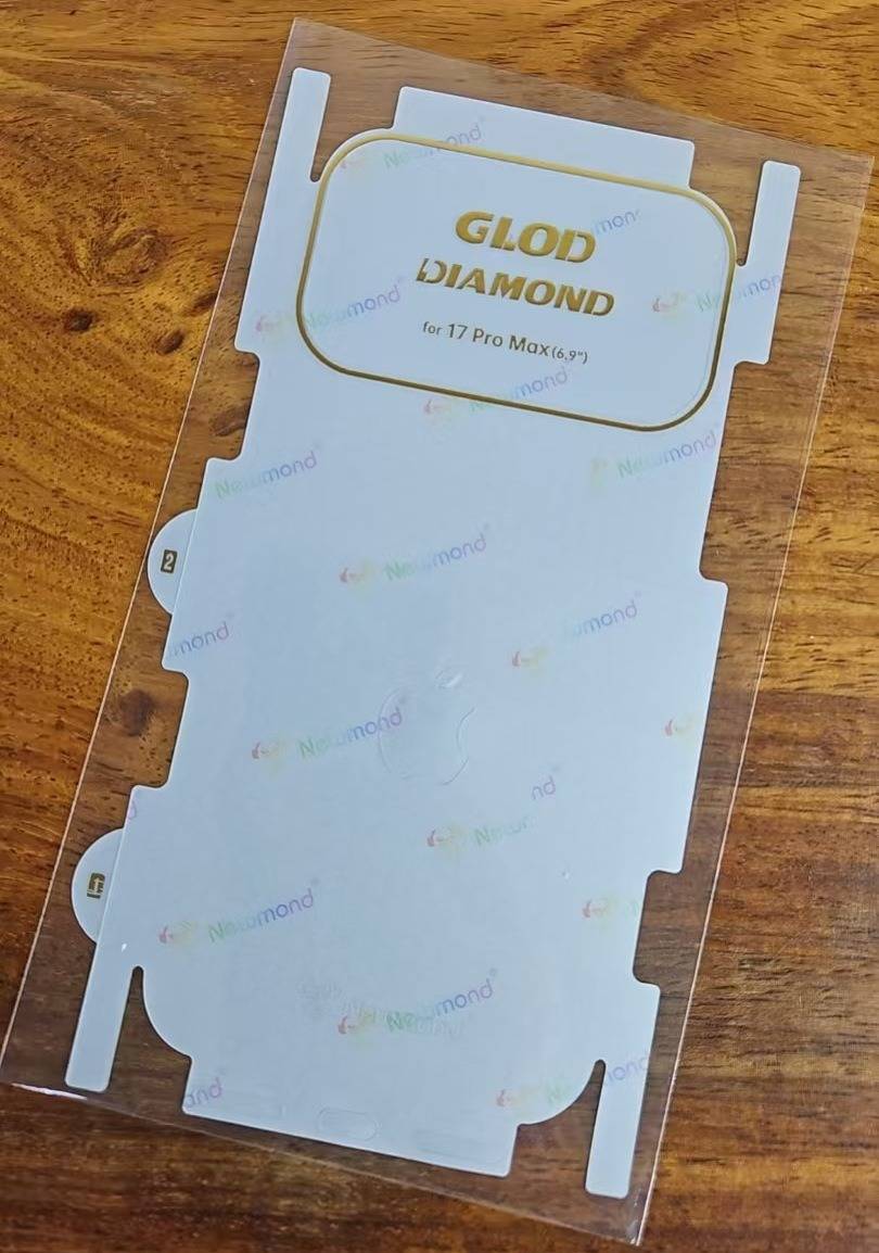 Matte Full Coverage Rückseitenschutzfolie kompatibel mit iPhone 17 Pro