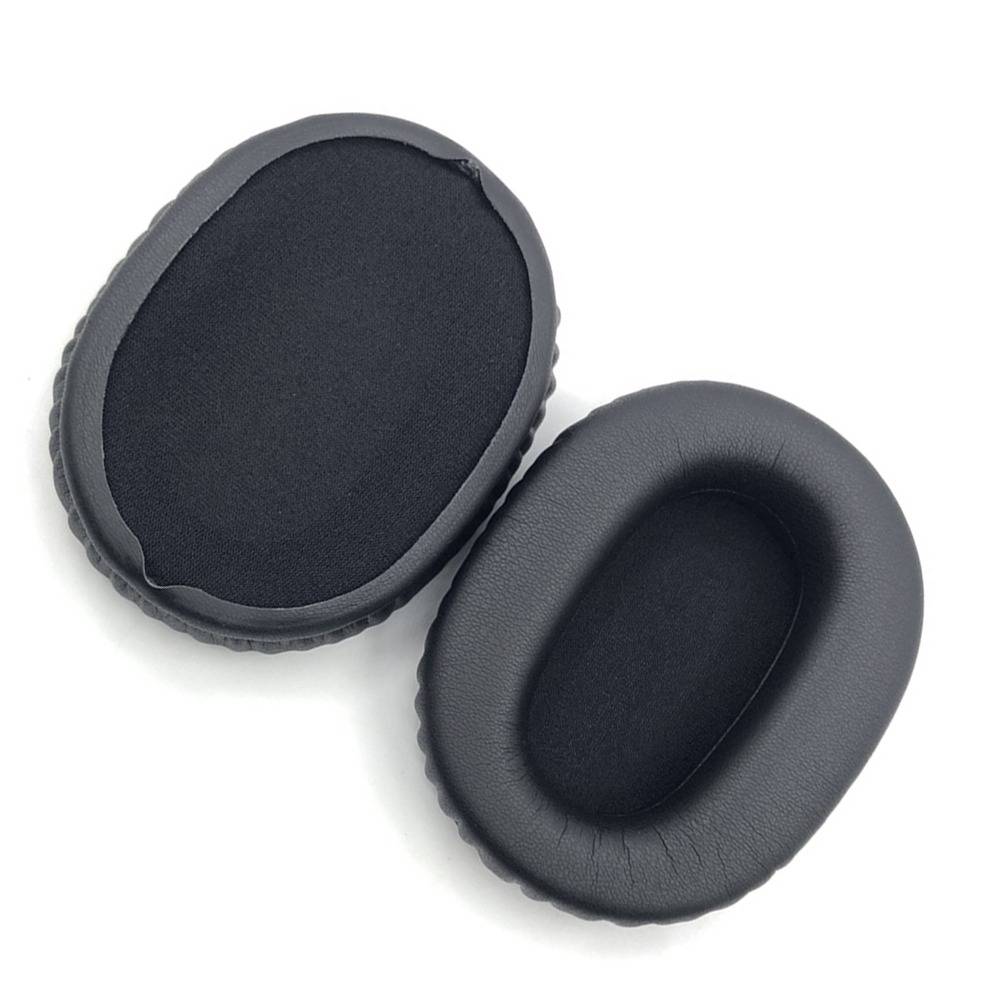 2 Stk. Ersatz-Ohrpolster kompatibel mit Sony WH-CH710/720/ZX770BN Kopfhörern - Proteinleder & Memory-Schaum Black