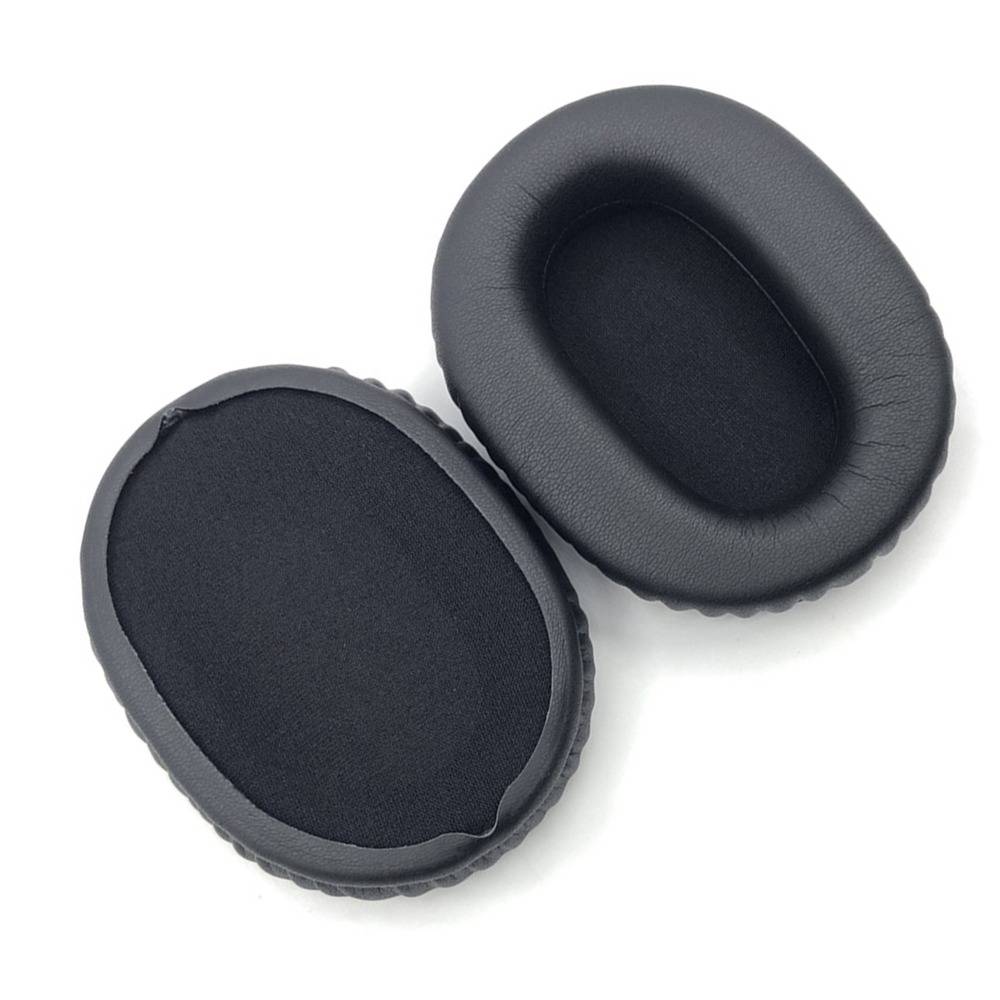 2 Stk. Ersatz-Ohrpolster kompatibel mit Sony WH-CH710/720/ZX770BN Kopfhörern - Proteinleder & Memory-Schaum Black