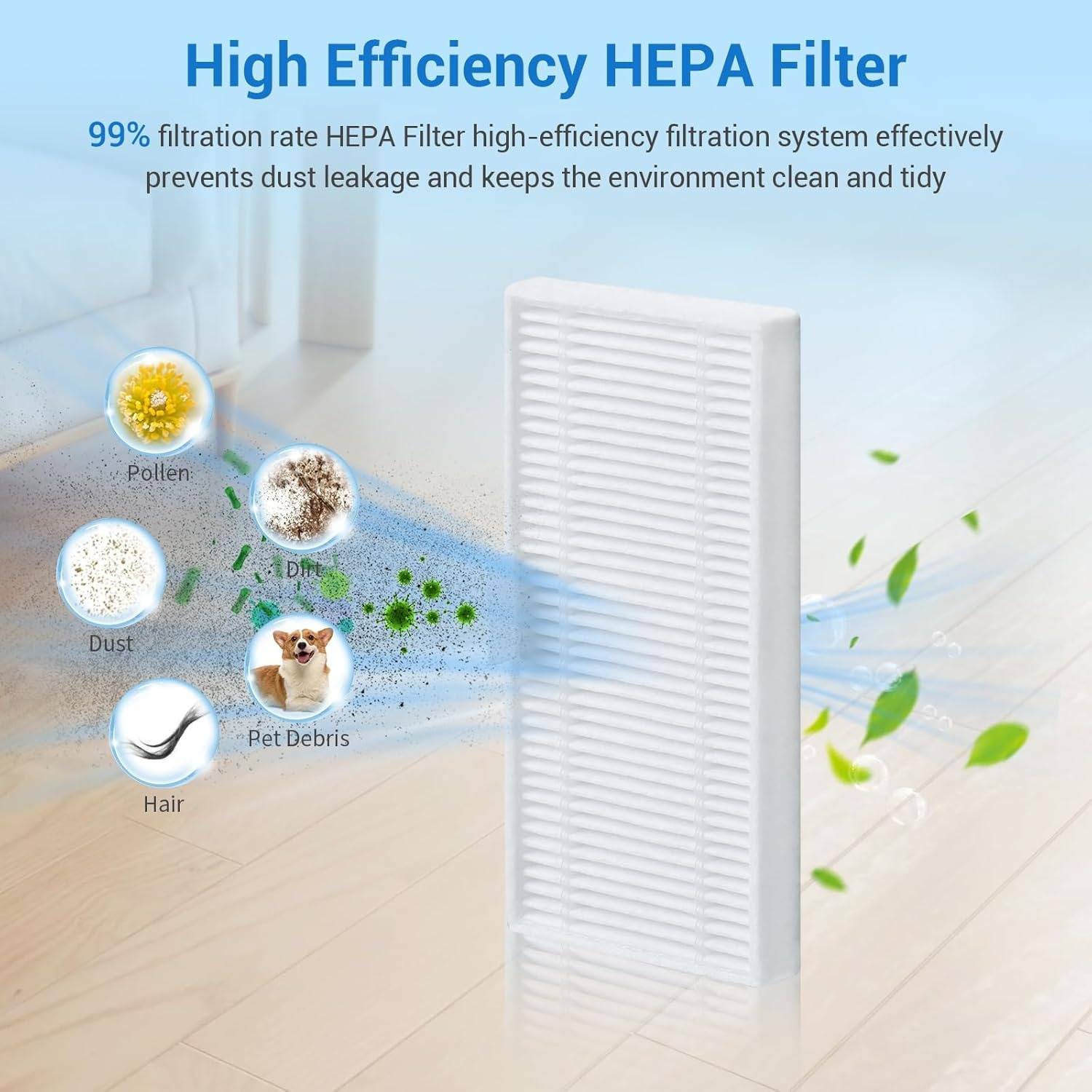 Eufy C10 Roboterstaubsauger Ersatzteil-Zubehörset, kompatibel mit Eufy