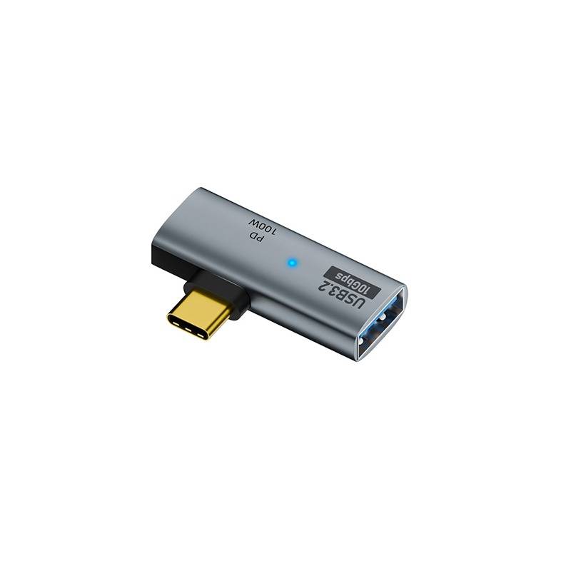 2-in-1 Multifunktionaler USB-C Adapter: Simultanes USB & 100W PD Laden