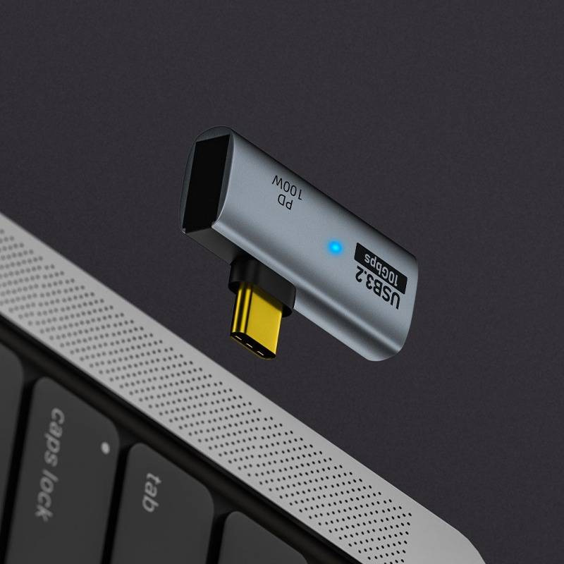 2-in-1 Multifunktionaler USB-C Adapter: Simultanes USB & 100W PD Laden