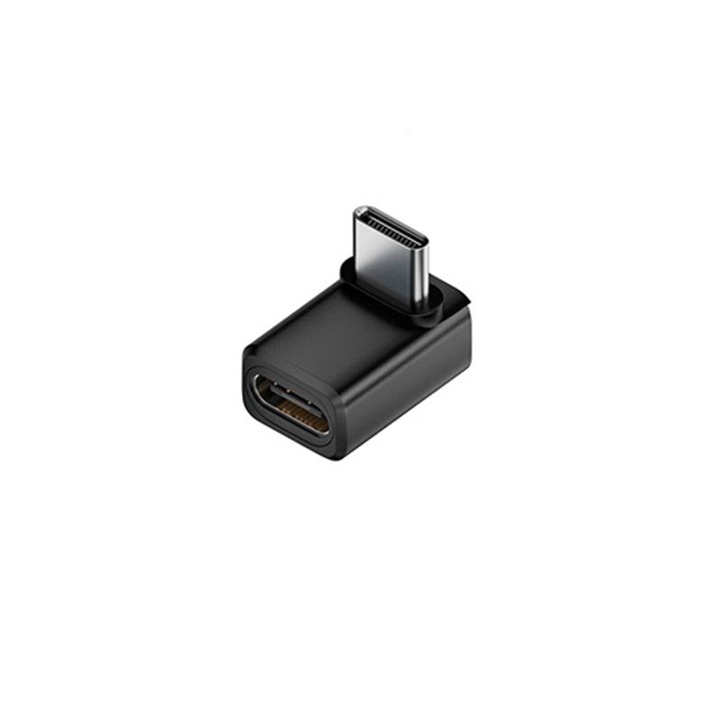 240W 80Gbps USB-C Buchse auf Stecker Adapter - Rechter Winkel, Schwarz (2er-Pack) Black