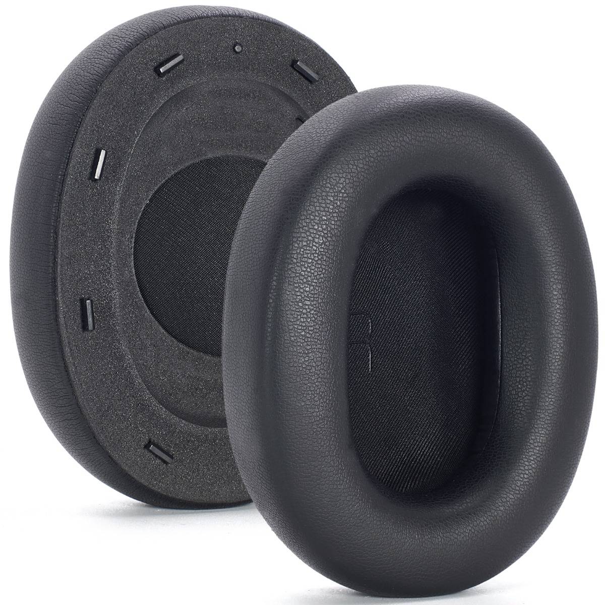 Ersatz-Ohrpolster kompatibel mit JBL Tour One M3 Kopfhörern – Premium Proteinleder & Memory Foam (2 Stk.) Black