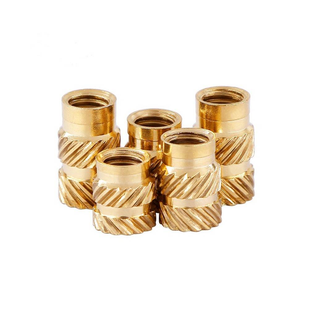 300 Stück Rändel-Gewindeeinsatzmuttern Set - Messing Wärme-Einsatzmuttern Sortiment Kit