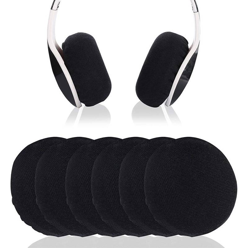 Dehnbare Lycra Kopfhörer-Ohrmuschelabdeckungen - 6er-Pack, Waschbar und Staubdicht Groß