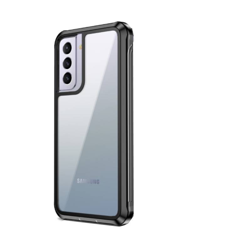 Samsung Galaxy S21 Ultra Hülle extra stoßfest TPU/PC Schwarz/Grau