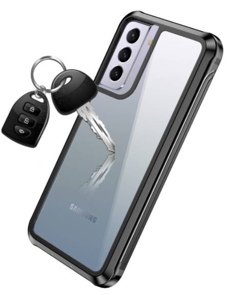 Samsung Galaxy S21 Ultra Hülle extra stoßfest TPU/PC Schwarz/Grau