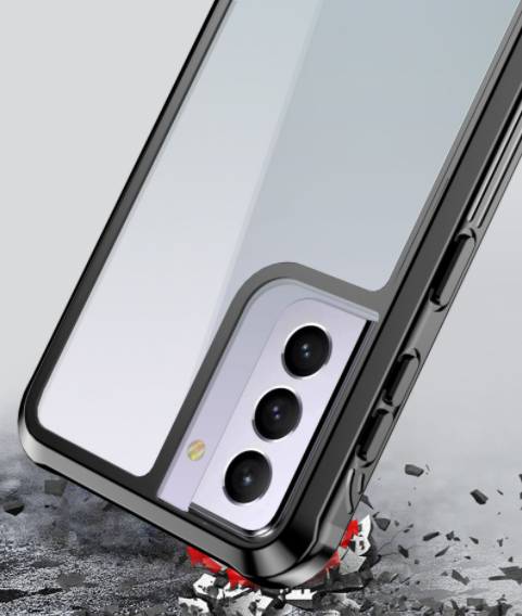 Samsung Galaxy S21 Ultra Hülle extra stoßfest TPU/PC Schwarz/Grau