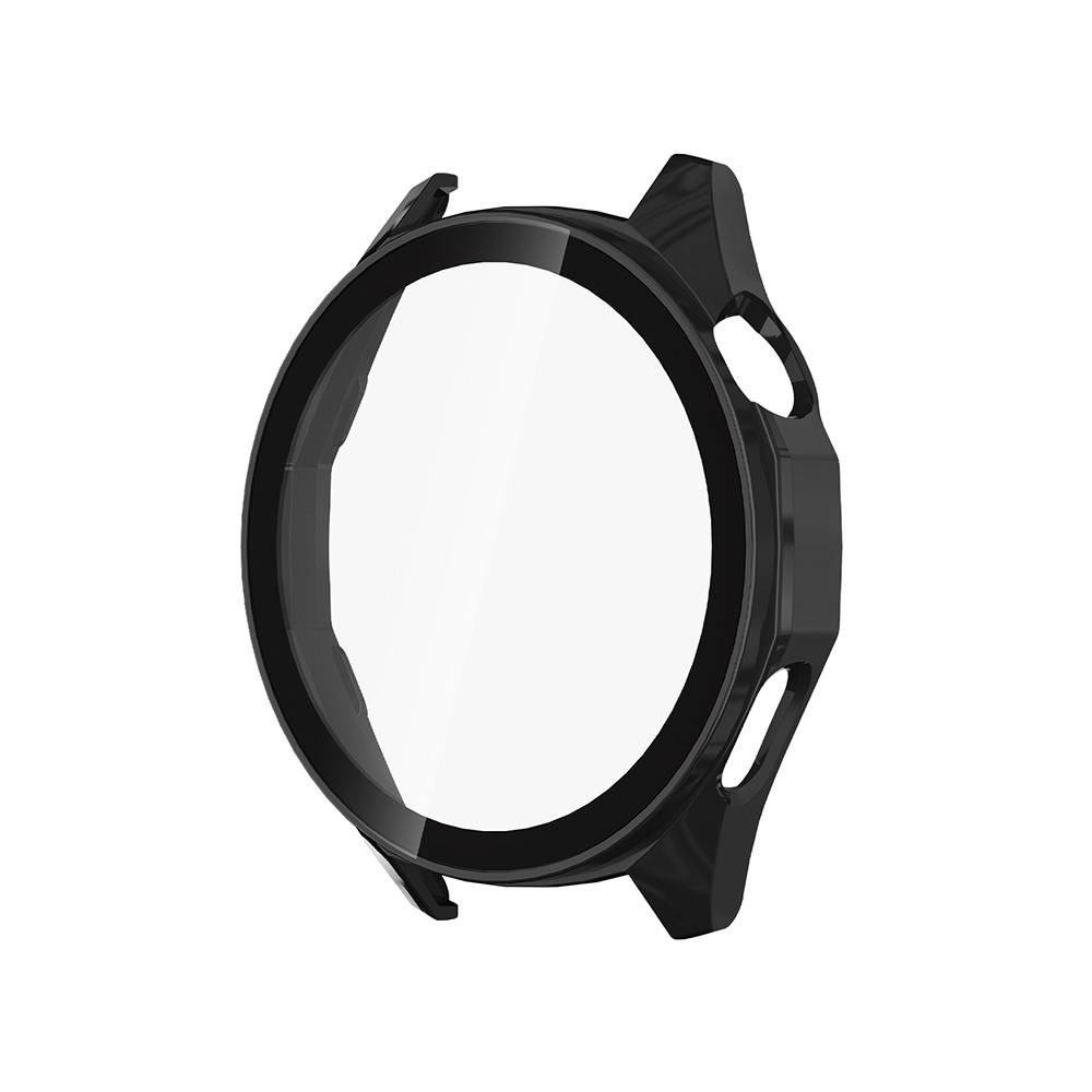 Schwarzes PC+Tempered Glass Uhrengehäuse kompatibel mit Huawei GT6 Pro 46mm (mit Skala)