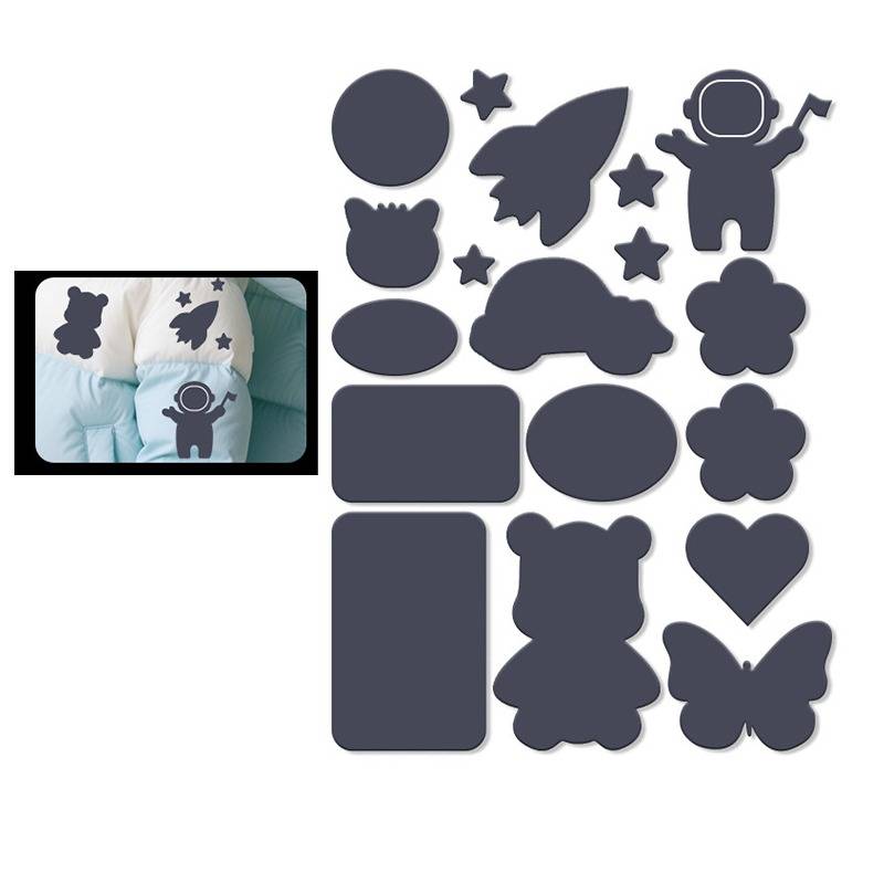 Selbstklebende Reparaturflicken für Daunenjacken – 10er-Set für Kleidung DarkGrey