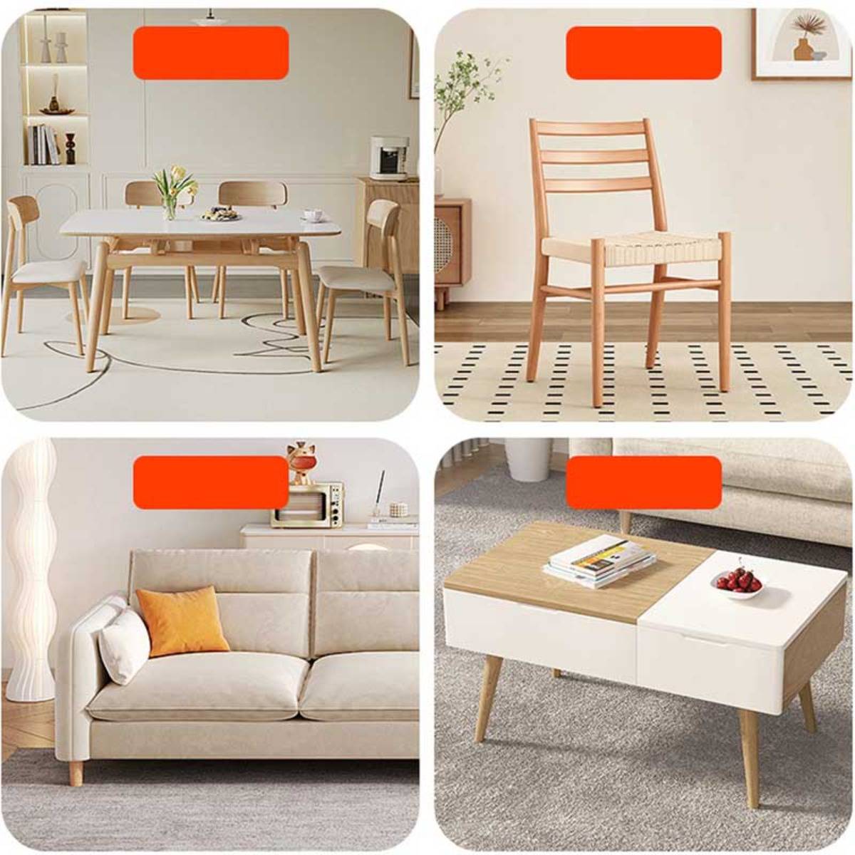 Runde transparente Stuhlbein-Schutzvorrichtungen - 3,17 cm, grauer Boden, 8er-Pack