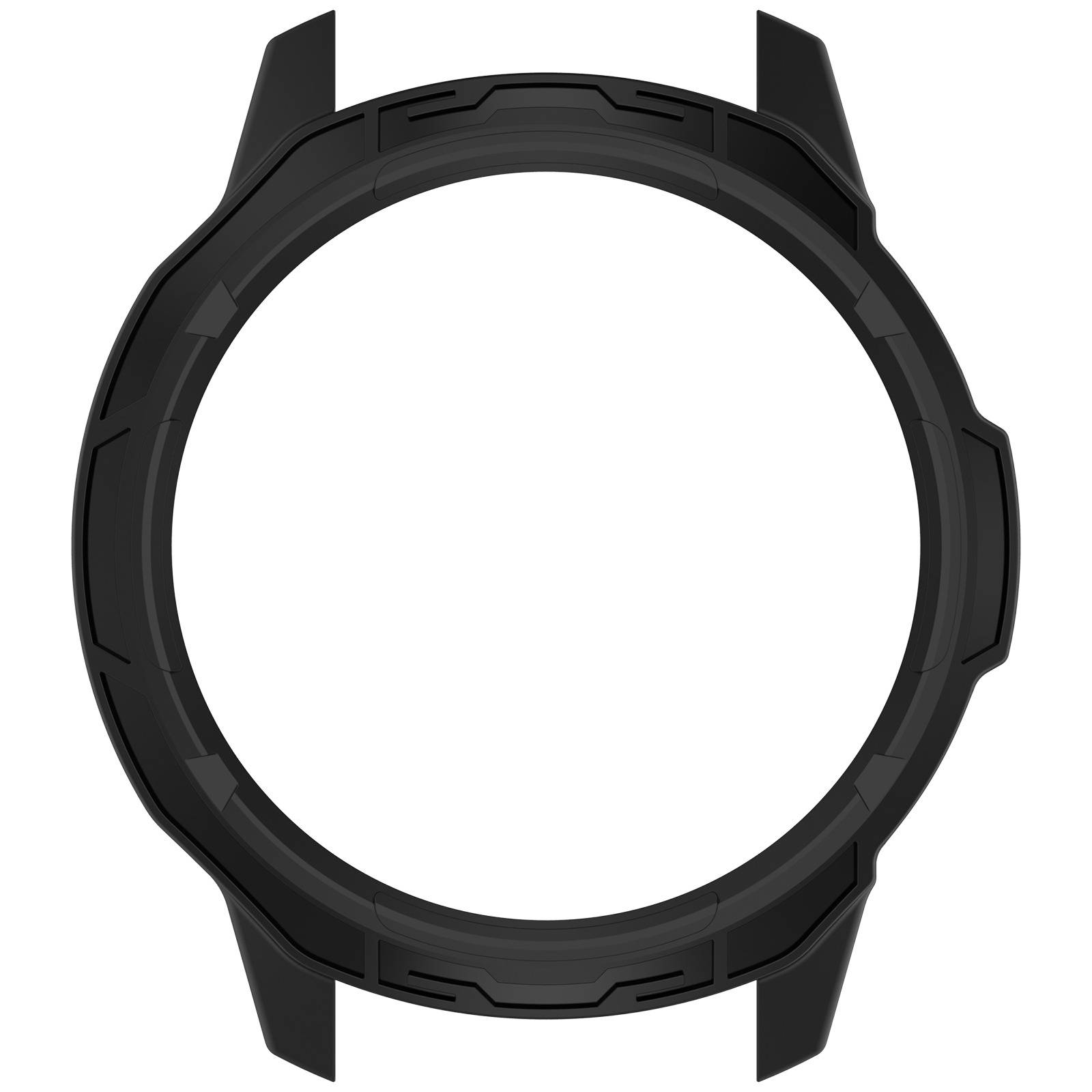 Hollow Armor Case kompatibel mit Garmin Venu 4 45mm - Schwarze PC-Schutzhülle 45 mm