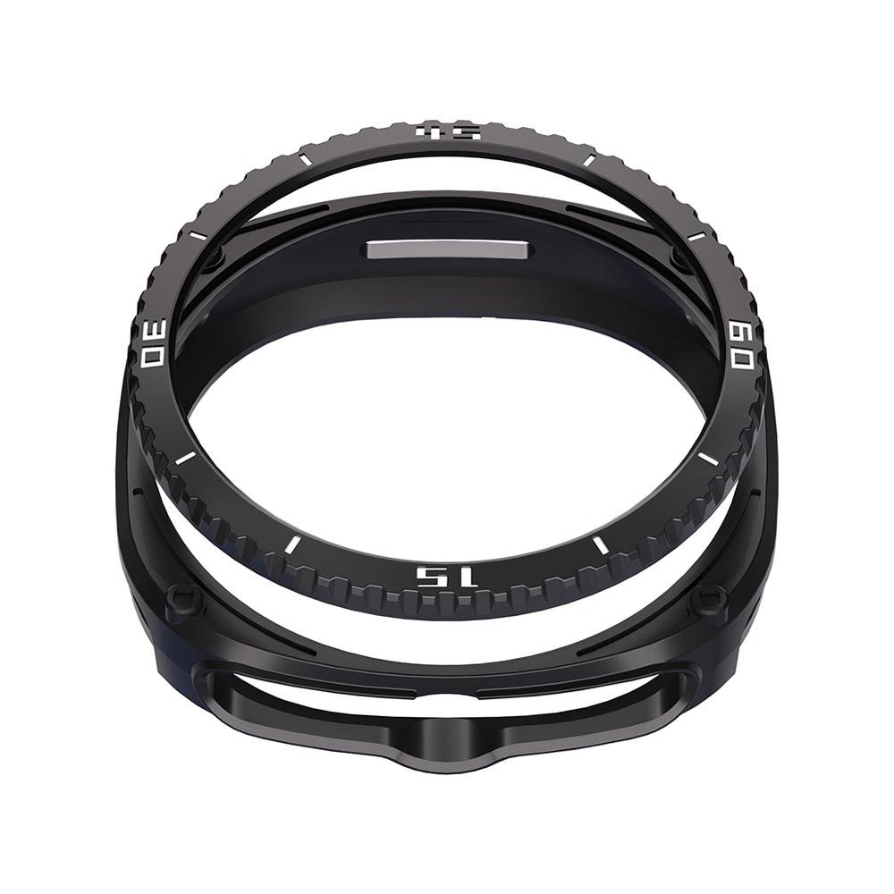 TPU Schutzhülle kompatibel mit Samsung Watch8 Classic – Kratzfeste Bumper-Hülle Black