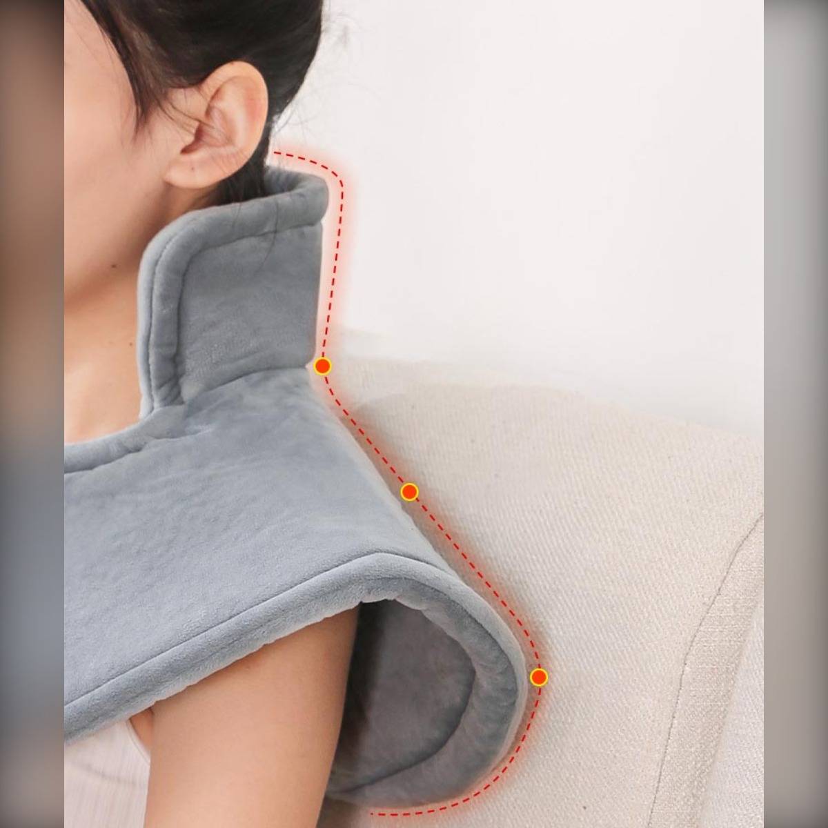 Wärmendes Schultertuch zur Linderung von Schulterschmerzen - 9 Heizstufen & Timer