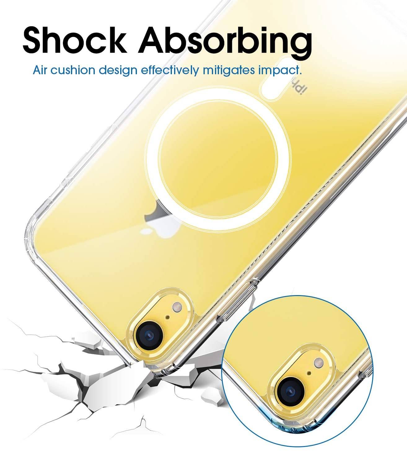 Mobile Case kompatibel mit iPhone X/XS MagSafe Charging Support Clear/White