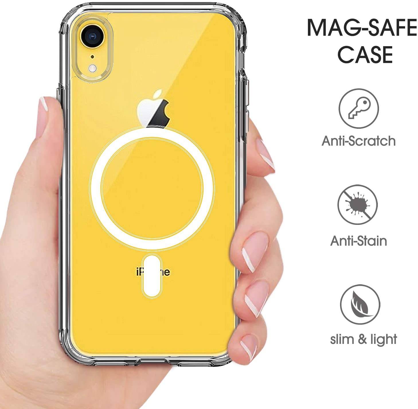 Mobile Case kompatibel mit iPhone X/XS MagSafe Charging Support Clear/White