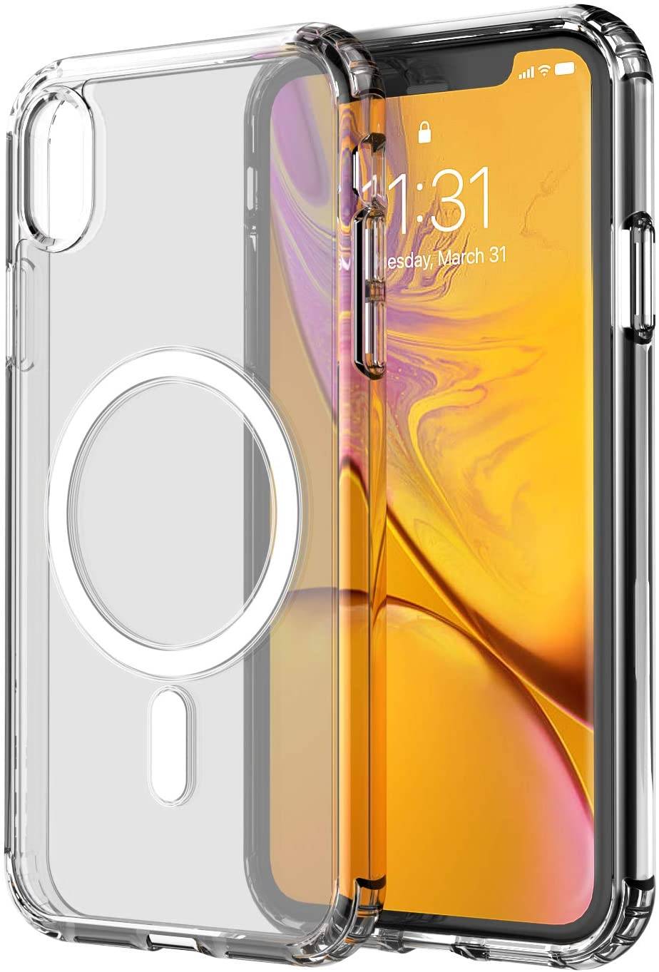 Mobile Case kompatibel mit iPhone X/XS MagSafe Charging Support Clear/White
