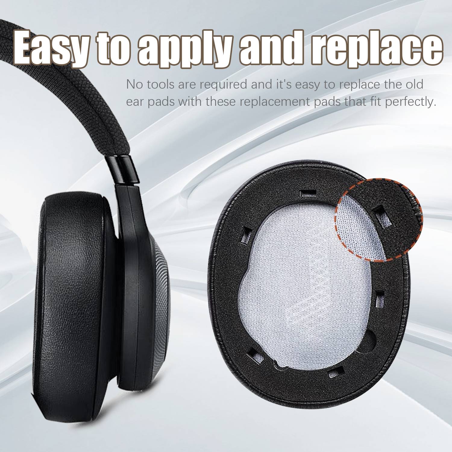 Ohrpolster für JBL E65BTNC / Duet NC / LIVE650 660 BTNC 1 Paar