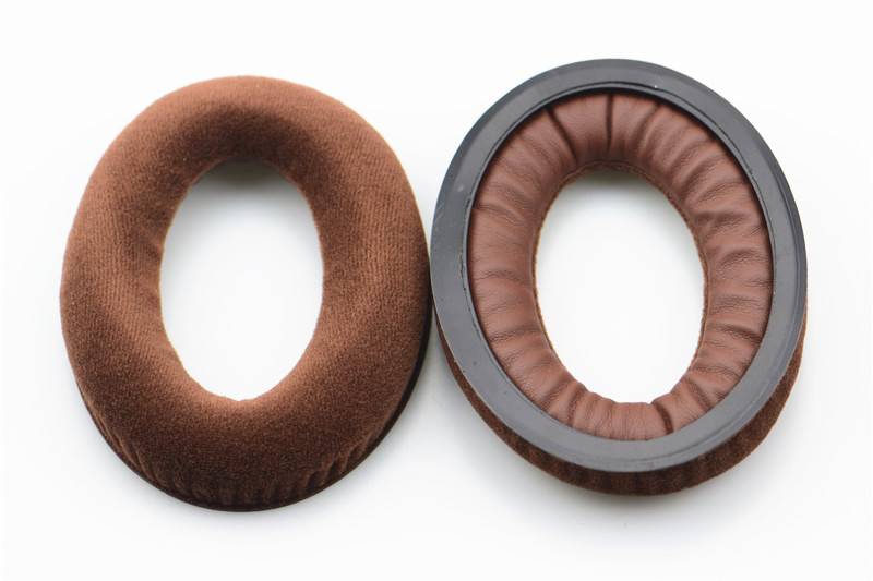 Ohrpolster für Sennheiser HD598 HD599 569 559 Velours 1 Paar Braun