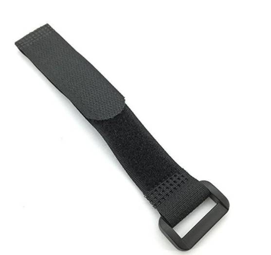 Wiederverwendbares Klettband Kabelband 10er-Pack Schwarz