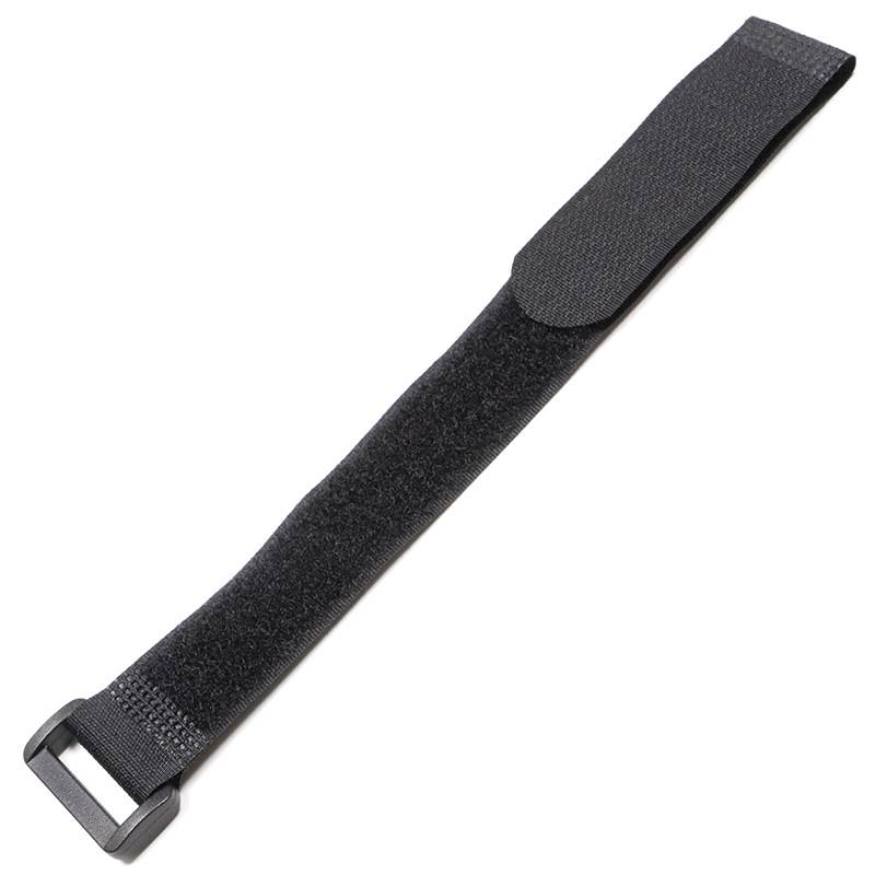 Wiederverwendbares Klettband Kabelband 10er-Pack Schwarz