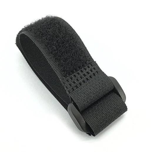 Wiederverwendbares Klettband Kabelband 10er-Pack Schwarz