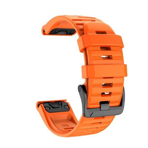 Garmin Armband 26 mm Fenix 6X / 5X Plus / 3HR / Descent MK1 Silikon Orange