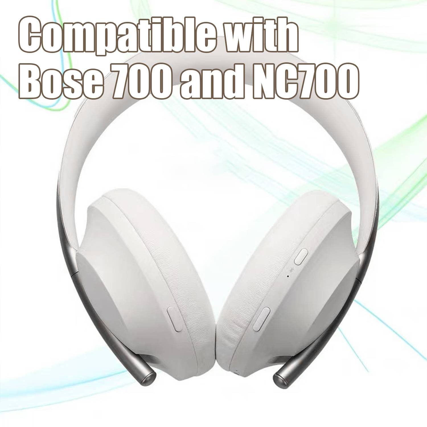 Ohrpolster für Bose 700/NC700 Kunstleder 1 Paar Grey
